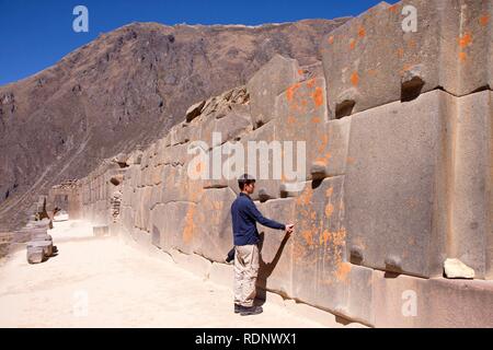 Ollantaytambo, forteresse Inca, Pérou, Amérique du Sud Banque D'Images