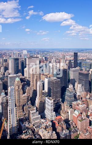 Manhattan de l'Empire State Building, New York City, USA Banque D'Images