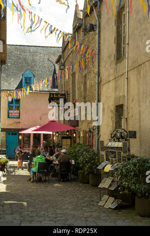 Le Français ville médiévale fortifiée de Guérande en Bretagne Sud, France. Banque D'Images