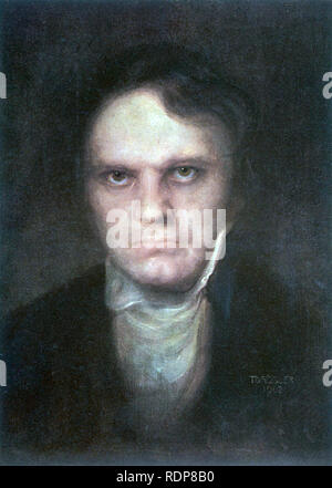 LUDWIG van Beethoven (1770-1827) compositeur allemand. Un portrait imaginaire du 1902. Banque D'Images