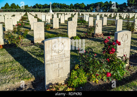 Le cimetière de guerre canadien de la rivière Moro à Ortona. Abruzzo Banque D'Images