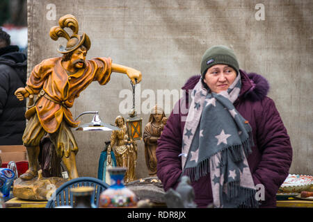 Naschmarkt vienne Linke Wienzeile brocante brocante. L'Autriche. Banque D'Images