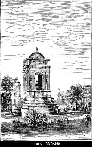 . Les parcs, promenades, &AMP ; Jardins de Paris, décrits et examinés en fonction des attentes de nos propres villes, et les jardins publics et privés. Jardins, Parcs. XXII de la plaque.. La place et la fontaine des Innocents.. Veuillez noter que ces images sont extraites de la page numérisée des images qui peuvent avoir été retouchées numériquement pour plus de lisibilité - coloration et l'aspect de ces illustrations ne peut pas parfaitement ressembler à l'œuvre originale.. Robinson, W. (William), 1838-1935. Londres, J. Murray Banque D'Images