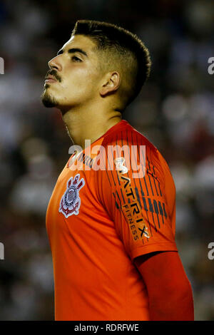 Parana, Brésil. 18 janvier, 2019. Diego ne Corinthiens pendant le jeu entre les Corinthiens et Grêmio, tenu au Stade Municipal de la Orlando Batista Novelli, Barueri (SP). La comparaison n'est valable que pour les quarts (ronde 7) du 2019 São Paulo Football Junior Cup. Crédit : Marco Galvão/FotoArena/Alamy Live News Banque D'Images