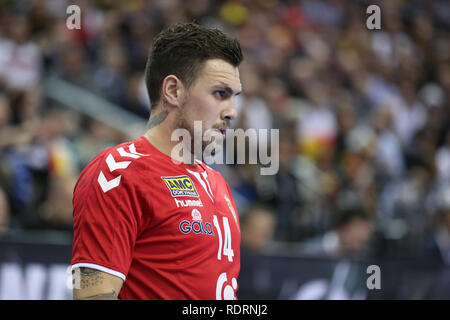 L'Allemagne. Allemagne, le 19 janvier 2019. Bogdan Radivojevic Crédit pour la Serbie : Mickael Chavet/Alamy Live News Banque D'Images