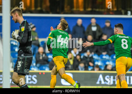 Londres, Royaume-Uni. 19 janvier 2019. Brad Potts de Preston North End au cours de l'EFL Sky Bet match de championnat entre les Queens Park Rangers et Preston North End au Loftus Road Stadium, Londres, Angleterre le 19 janvier 2019. Photo par Adamo Di Loreto. Usage éditorial uniquement, licence requise pour un usage commercial. Aucune utilisation de pari, de jeux ou d'un seul club/ligue/dvd publications. Credit : UK Sports Photos Ltd/Alamy Live News Banque D'Images