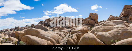 Formations rocheuses dans le parc national Joshua Tree, Californie du sud Banque D'Images