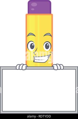 Souriant avec le baume de lèvre en conseil maquillage caractère bag Illustration de Vecteur