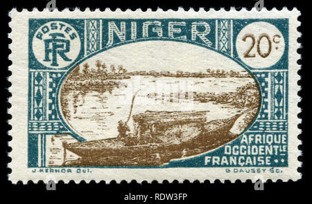 Timbre-poste du Niger dans l'émission de 1926 Banque D'Images