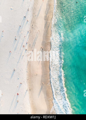 La plage de Camps Bay photo aérienne de l'Afrique du Sud Banque D'Images