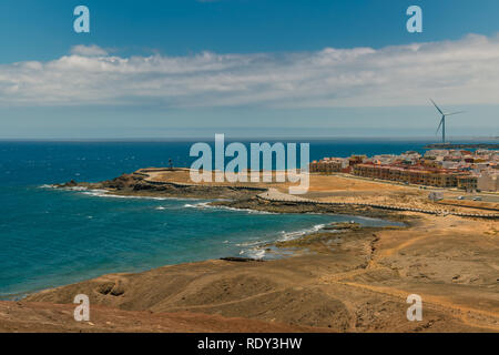 Paysage sur la côte de Pozo Izquierdo Canaries Banque D'Images