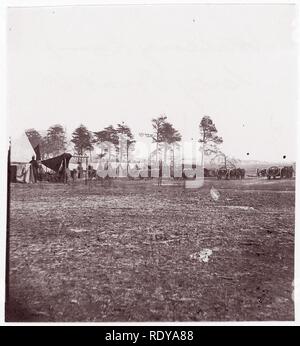 Camp d'artillerie, City Point, Virginia Banque D'Images