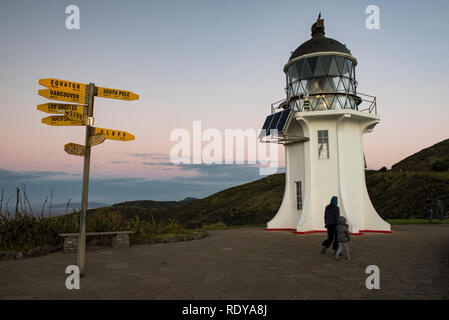 Du cap Reinga est le northwesternmost point de Nouvelle Zélande et est sacré dans la culture Maori. Banque D'Images