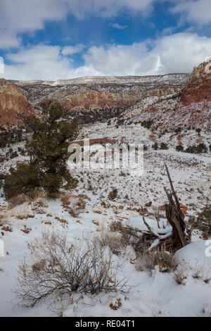 Ghost Ranch, comté de Rio Arriba, Nouveau Mexique, USA Banque D'Images