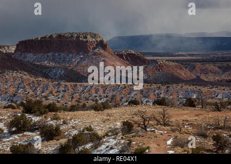 Ghost Ranch, comté de Rio Arriba, Nouveau Mexique, USA Banque D'Images