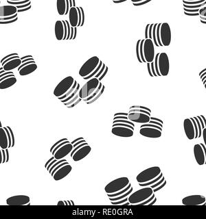 L'icône de pile de pièces de fond transparent. Coin paiement vector illustration. Argent motif symbole empilé. Illustration de Vecteur