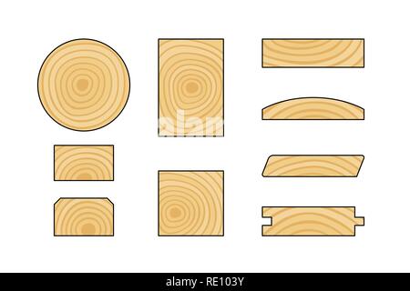 Détails en bois Illustration de Vecteur