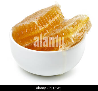 Bol blanc en nid d'isolé sur fond blanc Banque D'Images