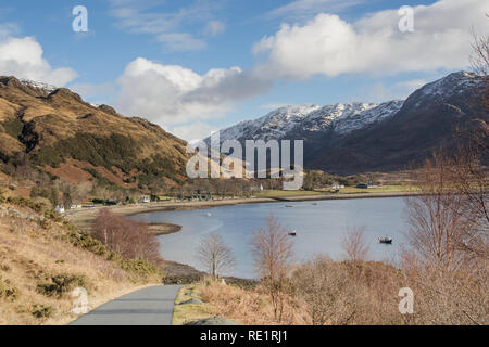 Route de Glenelg dans les hautes terres d'Scotalnd Banque D'Images