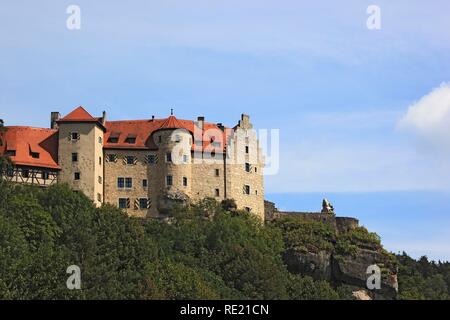 Burg Rabenstein Château à Ahorntal en Suisse franconienne, district de Bayreuth, Haute-Franconie Banque D'Images