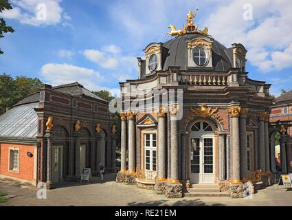 Temple du Soleil dans le Palais de l'Ermitage à Bayreuth, Haute-Franconie, Bavière Banque D'Images