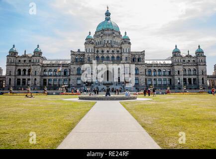 British Columbia Parliament Building à Victoria, BC Banque D'Images