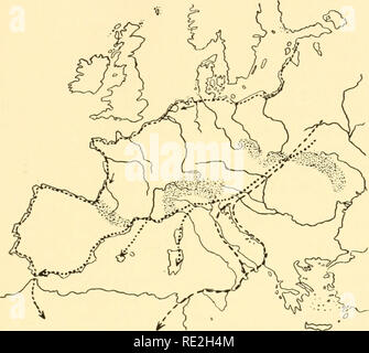 . Géographie animale écologique ; une édition autorisée, réécrite en fonction de Tiergeographie ockologischer auf Grundlage. Zoogéographie -- distribution géographique ; l'écologie animale. Les facteurs écologiques 397 sont déviés vers le haut ; il y a l'un voit régulièrement les mouettes planeur sans battre leurs ailes. Les zones où la pression barométrique faible est presque à l'arrêt, comme par exemple, le long de la côte est de la mer Adriatique ou sur la mer Tyrrhénienne, se caractérisent par des courants d'air ascendant. Les courants ascendants proviennent aussi par l'irradiation solaire dans les endroits où les zones à capacité thermique différentes résident dans un fermer Banque D'Images