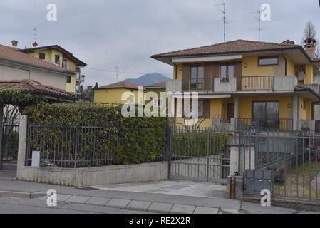 Foto LaPresse/Tiziano Manzoni 19/01//2018 Bergame, ItaliaCronaca uccisa Mamma di Gorlago, c'&# xe8 ; una donna indagata nella foto : la casa della vittima Banque D'Images