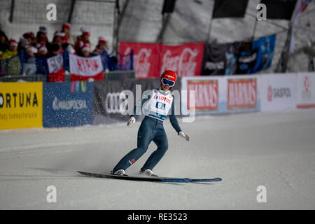 Zakopane, Pologne. 19Th Jul 2019. Zakopane, Espagne. 19Th Jul 2019. Un sauteur à ski allemand, Stephan Leyhe vu en action au cours de l'équipe concurrence de la SIF HS-134 Coupe du monde de saut à ski à Zakopane. Credit : SOPA/Alamy Images Limited Live News Crédit : SOPA/Alamy Images Limited Live News Banque D'Images