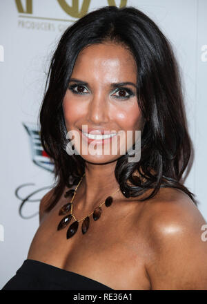 Los Angeles, USA. 19Th Jul 2019. Padma Lakshmi arrive à la 30e cérémonie annuelle de remise des prix de la Guilde des producteurs qui a eu lieu au Beverly Hilton Hotel, le 19 janvier 2019 à Beverly Hills, Los Angeles, Californie, États-Unis. (Photo par Xavier Collin/Image Crédit : Agence de Presse) L'agence de presse Image/Alamy Live News Banque D'Images