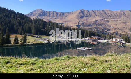 Östreich, Tirol, 2018 Serfaus Banque D'Images