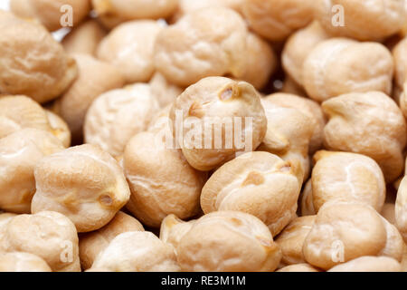 Pois chiches secs Haricots close up background, studio shot Banque D'Images