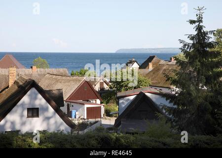 Vitt village de pêcheurs dans le nord de l'île de Rügen, Mecklembourg-Poméranie-Occidentale Banque D'Images