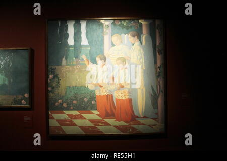 Décoration pour la Chapelle de Sainte-Croix du Vésinet, 1899 , Maurice Denis (1870 - 1943), Musée d'Orsay, Paris, 2016, CCBB, São Paulo, Brésil Banque D'Images