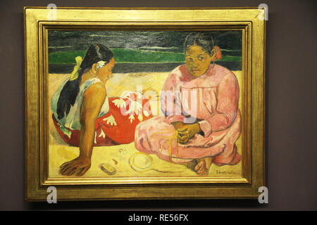 Les femmes de Tahiti sur la plage, 1891, Paul Gauguin, 2016, CCBB, São Paulo, Brésil Banque D'Images