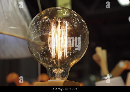Luxe belle décoration lumière lampe edison rétro Banque D'Images