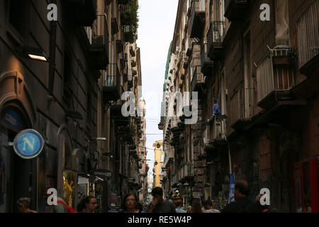 NAPLES, ITALIE - 22 août 2018 : Street View de Naples en Italie Banque D'Images