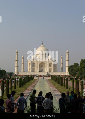 Taj Mahal à Agra Inde Banque D'Images