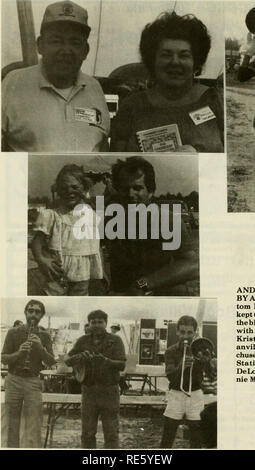 . Les canneberges ; : la canneberge national magazine. La canneberge. Et tout le monde s'est bien amusé-(dans le sens horaire, à partir de la bas à gauche) 1. Un groupe de Dixieland est assuré que chaud mais chassé le blues ; 2. Le producteur Jim Paduch avec son visage peint fille, Kristin, 4. 3. E. Irving- Demor anville, directeur de la Massa- chusetts Experiment Station, canneberges et Phyllis producteur DeLorenzo ; 5. Eh oui, c'est min- nie la souris.. Veuillez noter que ces images sont extraites de la page numérisée des images qui peuvent avoir été retouchées numériquement pour plus de lisibilité - coloration et l'aspect de ces illustrations ne peut pas parfaitement r Banque D'Images