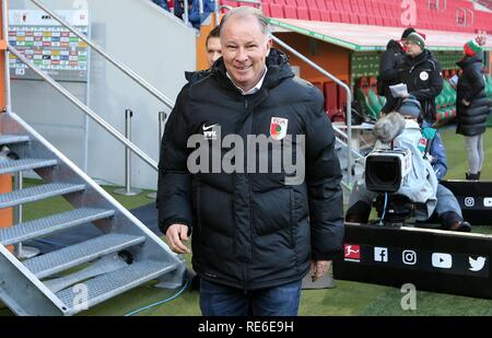 Augsburg, Allemagne. 19 Jan, 2019. firo : 19.01.2019, football, 1.Bundesliga, la saison 2018/2019, le FC Augsburg - Fortuna Düsseldorf, Stefan Reuter, la moitié de la figure, FC Augsburg, Augsburg, FCA, l'utilisation dans le monde entier | Credit : dpa/Alamy Live News Banque D'Images