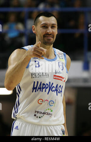 Brindisi (Italie). 20 Jan, 2019. Renato Ingenito - LaPresse 20012019(Brindisi Italia)Happy Sport Casa Brindisi vs Armani Milano - Lega Serie A PosteMobile Panier de saison régulière 16^ PalaPentassuglia 2018 - 2019 giornata BrindisiNella GaffneyRenato foto : Ingenito - LaPresse 20 01 2019 Brindisi (Italie)Happy Sport Casa Brindisi vs Armani Milano - National Legue une saison régulière 16 PosteMobile&# x221e ; round 2018 2019 - PalaPentassuglia BrindisiIn la photo : Gaffney Crédit : LaPresse/Alamy Live News Banque D'Images