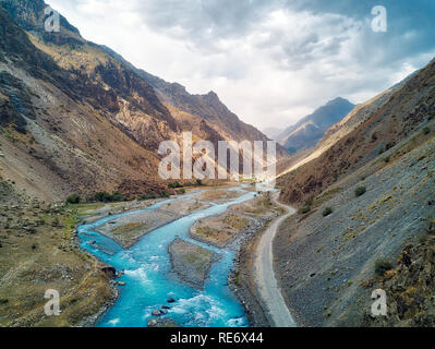 Col Khaburabot passage sur la route du Pamir au Tadjikistan, prises en août 2018 prises en hdr Banque D'Images
