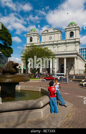 Costa Rica, San Jose, Parque Centrale lieu Metropolina, cathédrale de San José Banque D'Images