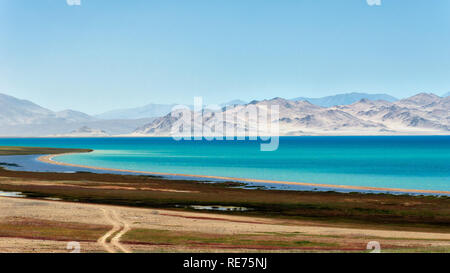 Le long de la route du Pamir Karakul, prises au Tadjikistan en août 2018 prises en hdr Banque D'Images