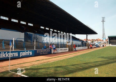 Brighton & Hove Albion FC Terrain de football, le terrain, Goldstone Brighton, East Sussex, photographié le 2 mai 1994 Banque D'Images