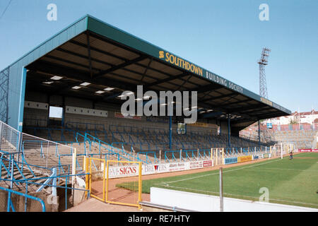 Vue générale de Brighton & Hove Albion FC Terrain de football, le terrain, Goldstone Brighton, East Sussex, photographié le 2 mai 1994 Banque D'Images