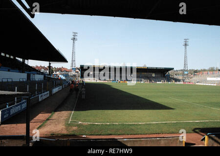 Vue générale de Brighton & Hove Albion FC Terrain de football, le terrain, Goldstone Brighton, East Sussex, photographié le 2 mai 1994 Banque D'Images