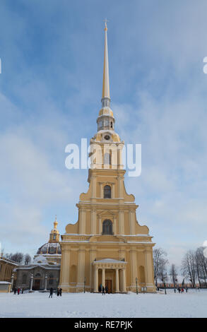 La Cathédrale Saints Pierre et Paul, Saint-Pétersbourg, Russie. Banque D'Images