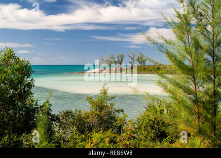 Cat Island, Bahamas. Plage de l'Est (Région Atlantique) Pine Bay, Cat Island. Banque D'Images