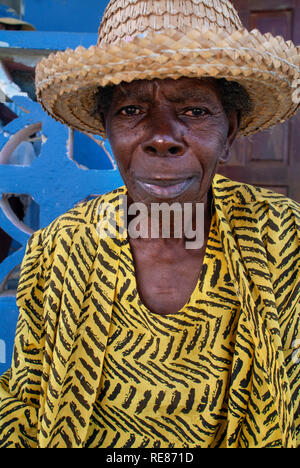 Artisan Local, Arthur's Town, Cat Island. Bahamas Banque D'Images